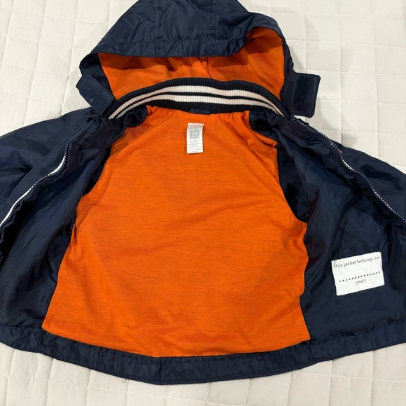 Carter’s Boys Hooded Rain Jacket with Pockets Blue 24M - Picture 4 of 6
